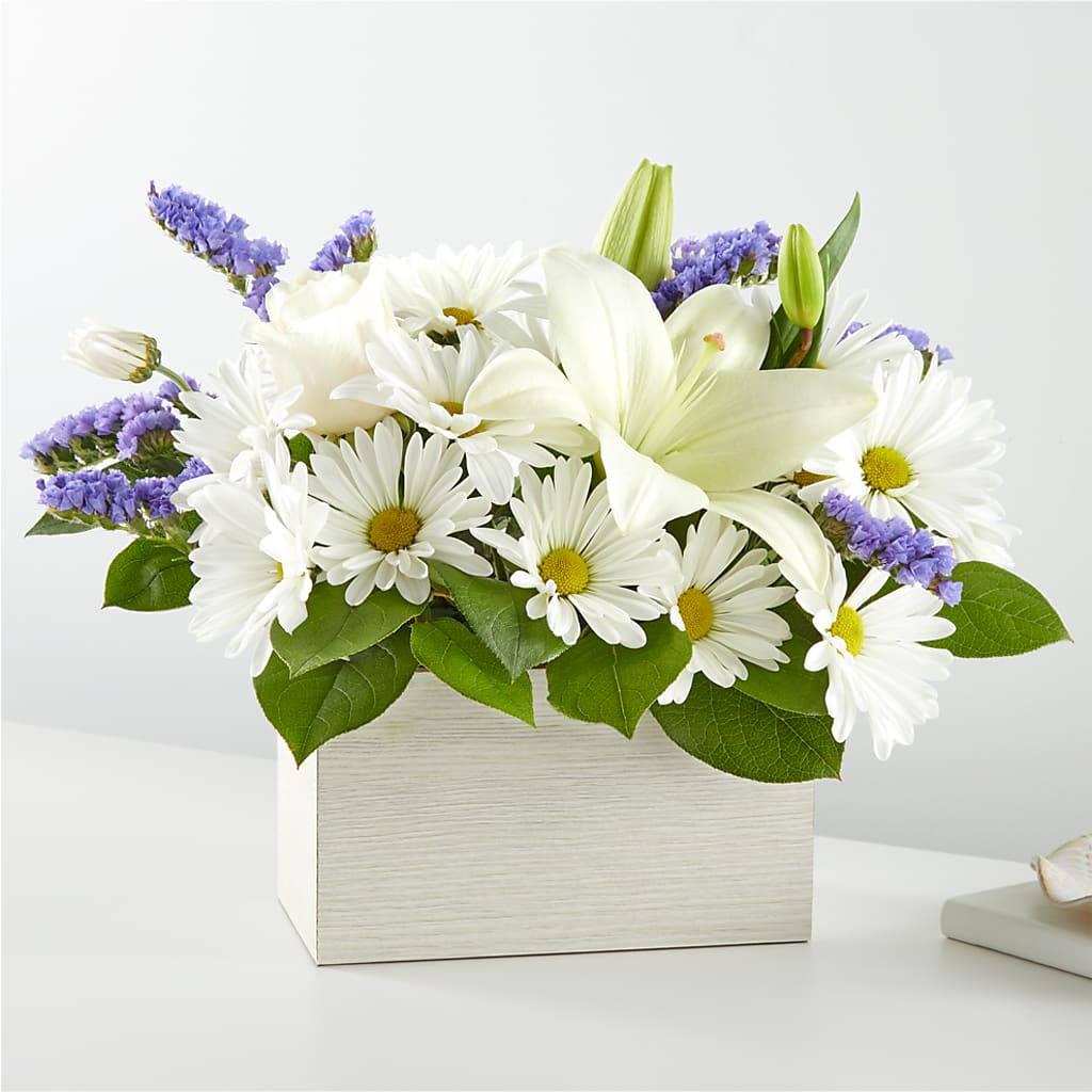 Beyond Blue Box Bouquet – Bella Fiore, Clermont FL