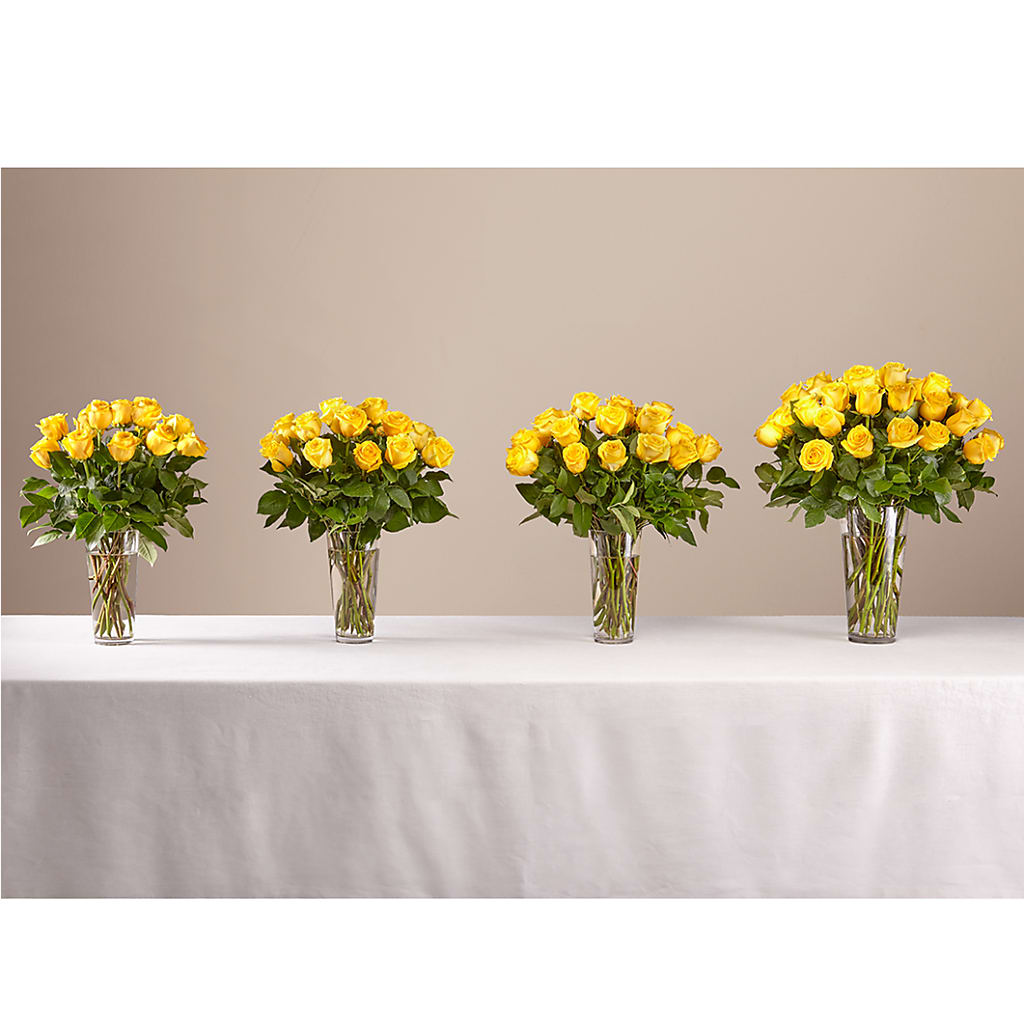 Long Stem Yellow Rose Bouquet – Bella Fiore, Clermont FL