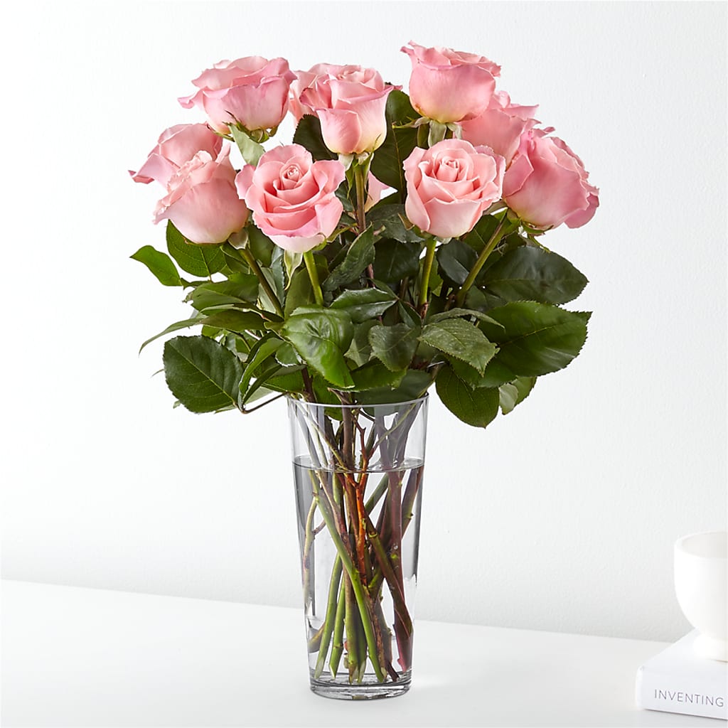 Long Stem Pink Rose Bouquet – Bella Fiore, Clermont FL