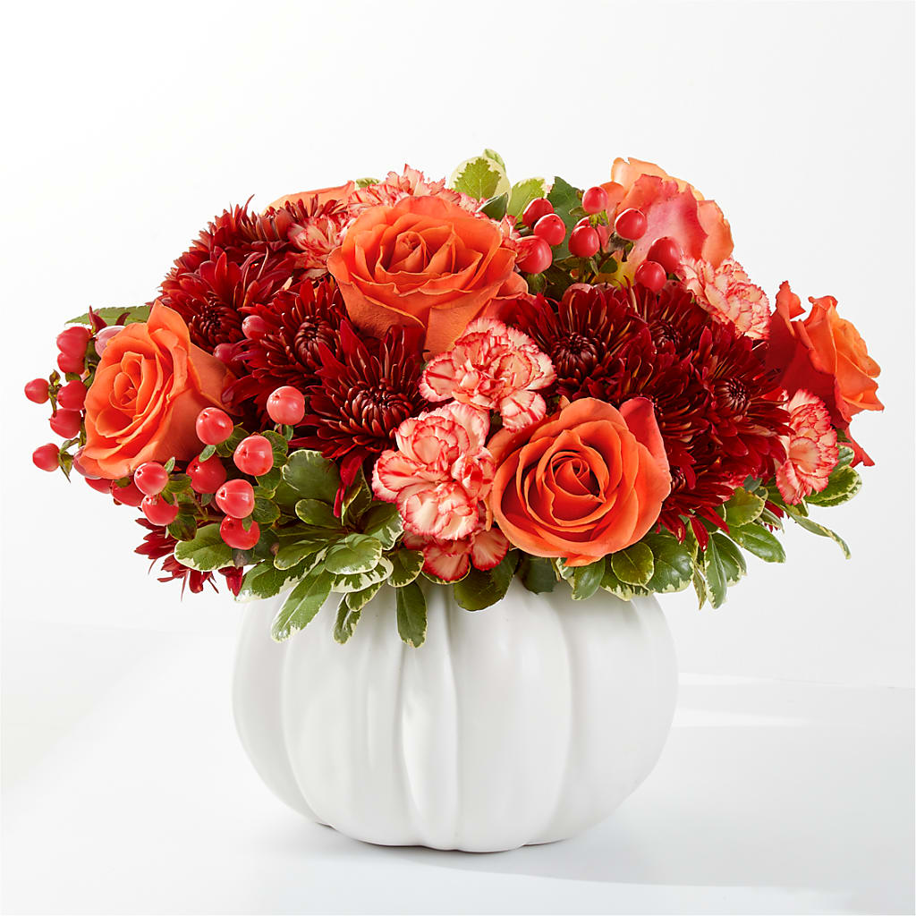 Autumn Air Pumpkin Bouquet – Bella Fiore, Clermont FL