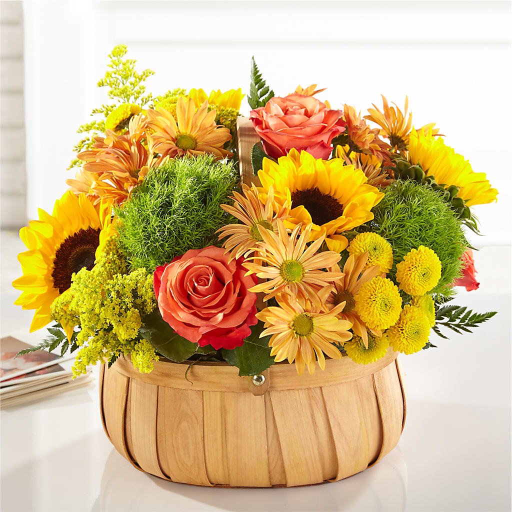 Harvest Sunflower Basket – Bella Fiore, Clermont FL