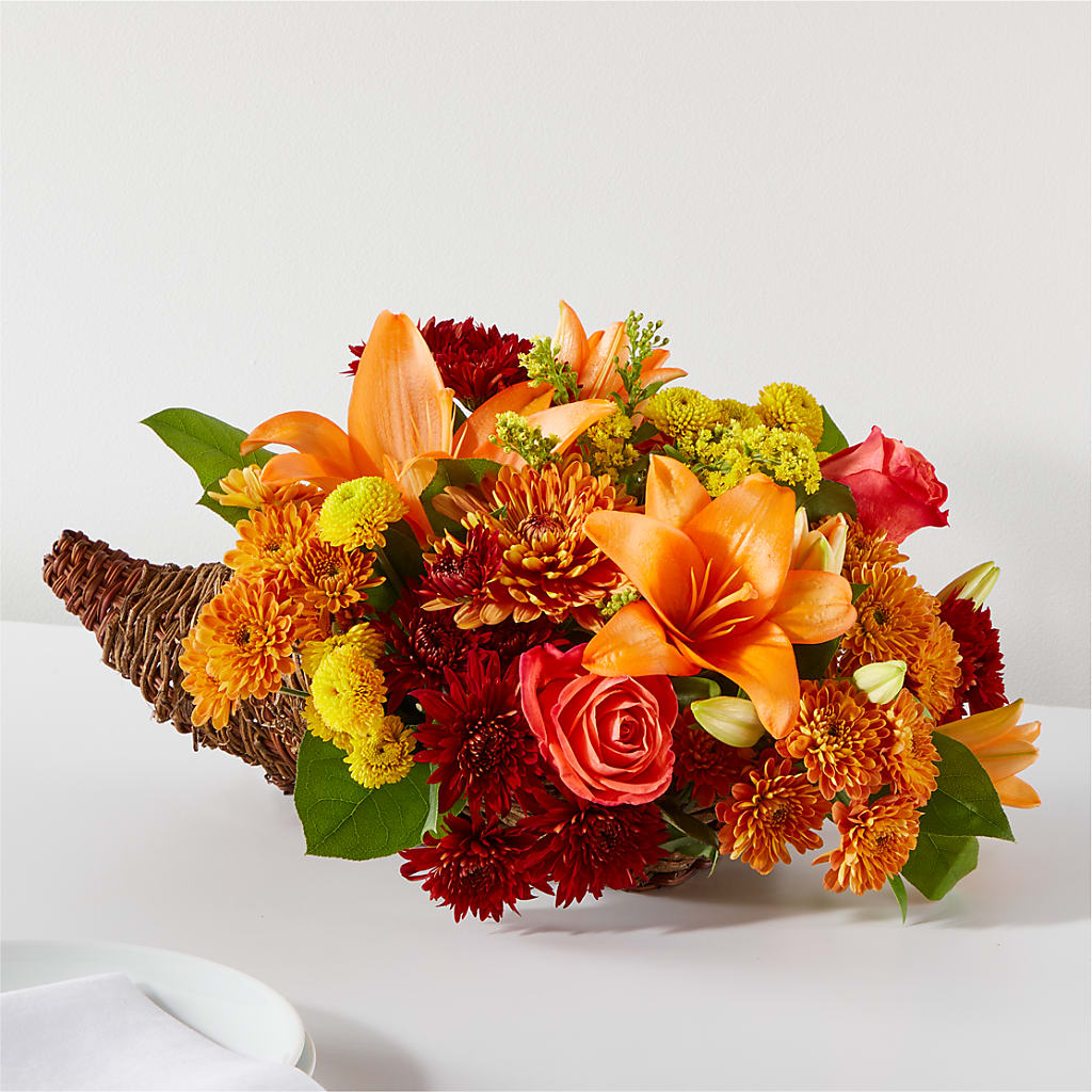 Bouquet of Blessings Cornucopia – Bella Fiore, Clermont FL