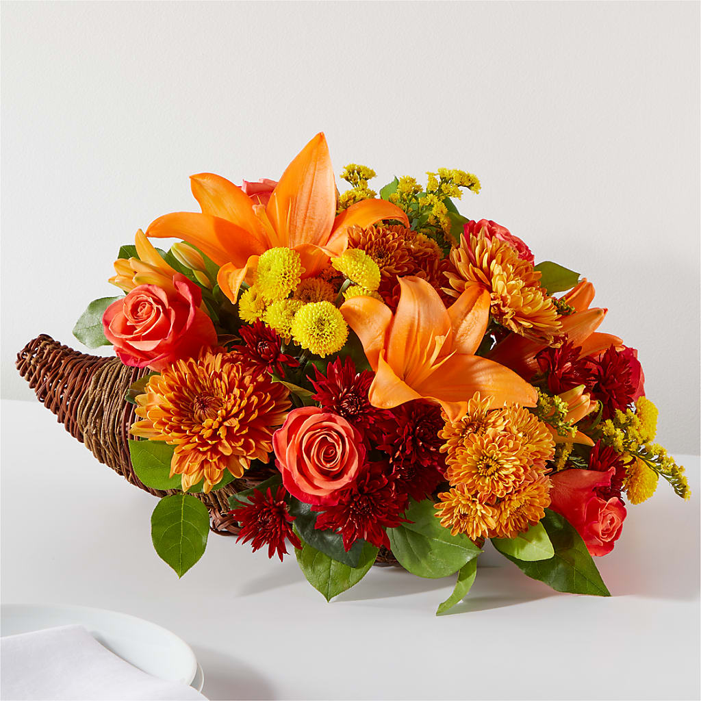 Bouquet of Blessings Cornucopia – Bella Fiore, Clermont FL