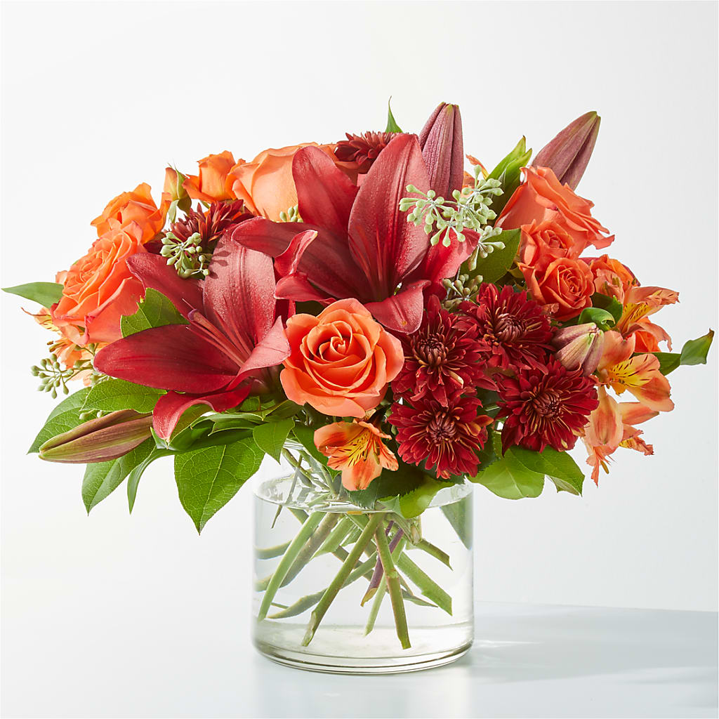 Crimson Leaves Bouquet – Bella Fiore, Clermont FL