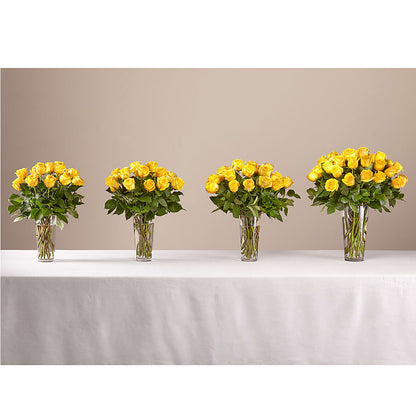 Long Stem Yellow Rose Bouquet –  Bella Fiore, Clermont FL