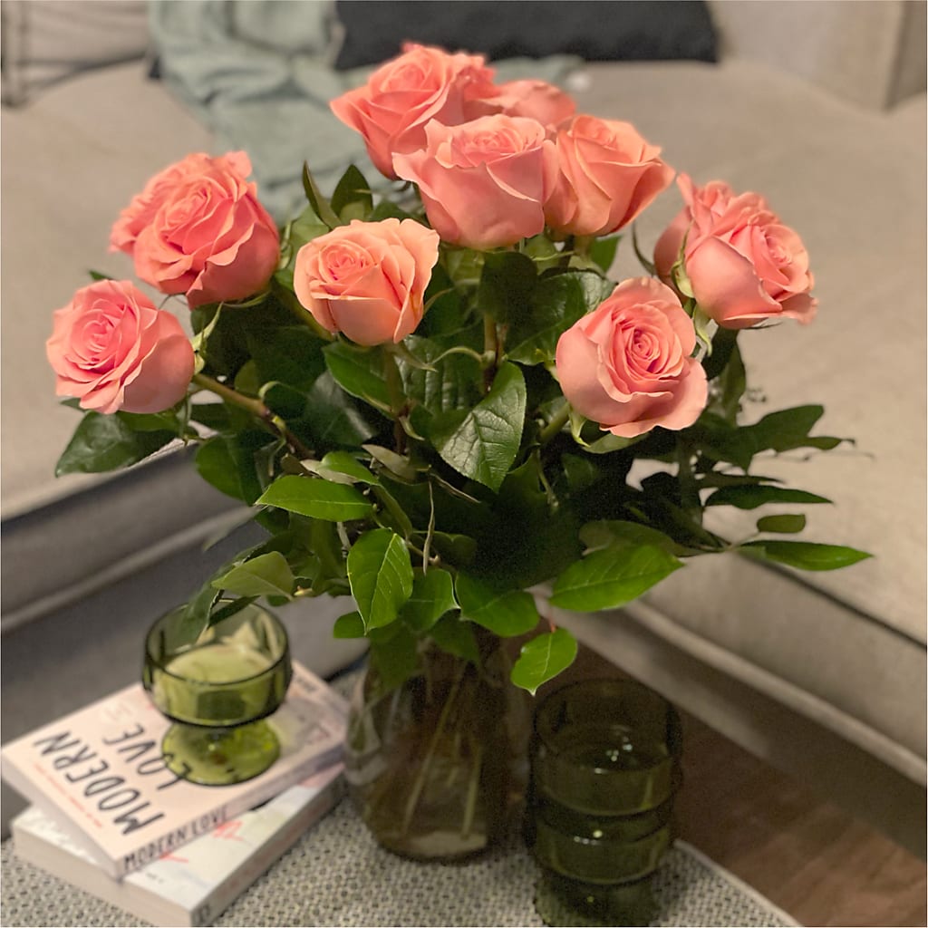 Long Stem Pink Rose Bouquet –  Bella Fiore, Clermont FL