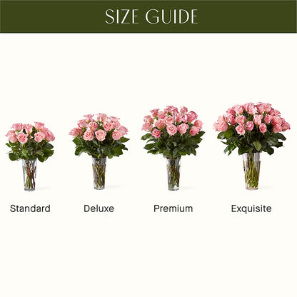 Long Stem Pink Rose Bouquet –  Bella Fiore, Clermont FL