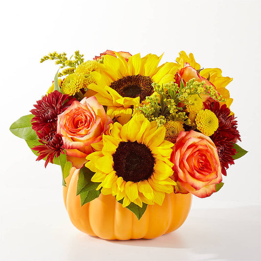 Golden Gourd Pumpkin Bouquet –  Bella Fiore, Clermont FL