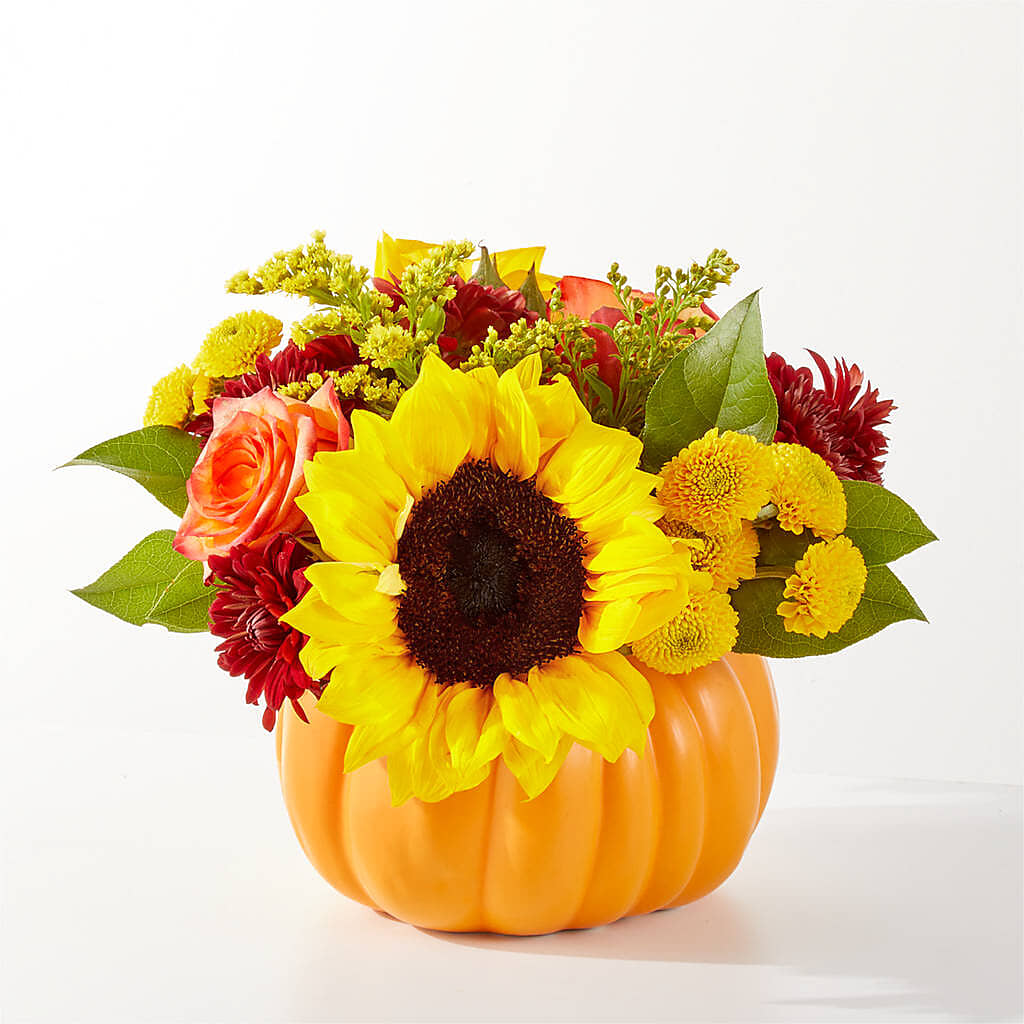 Golden Gourd Pumpkin Bouquet –  Bella Fiore, Clermont FL