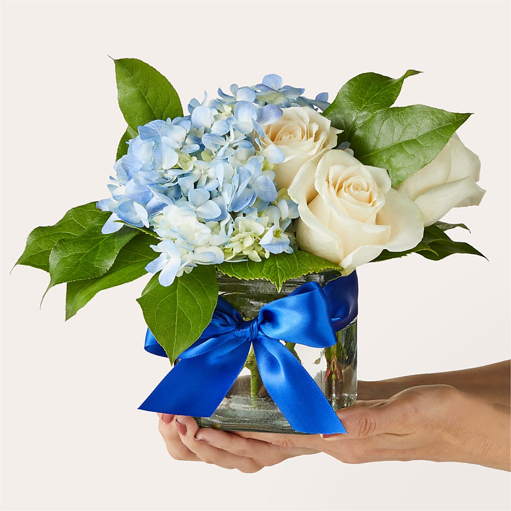Sky Blue Delight Bouquet –  Bella Fiore, Clermont FL