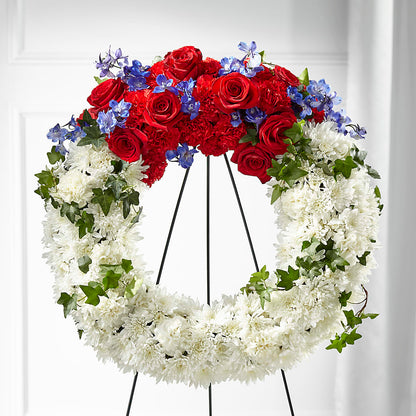 Patriotic Passion Wreath –  Bella Fiore, Clermont FL