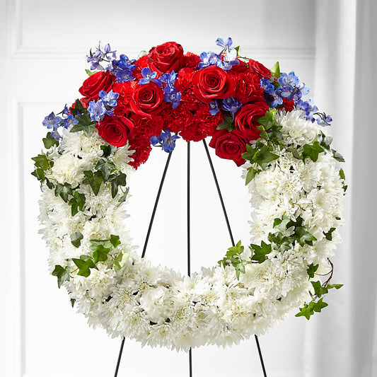 Patriotic Passion Wreath –  Bella Fiore, Clermont FL